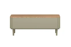 ELIVO ŁAWA 100 2SZ - eukaliptus / dąb baltic dune / nogi eukaliptus