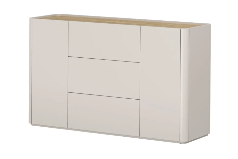 ELIVO KOMODA 150 2D3SZ - cashmere / dąb olejowany