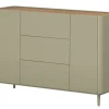 ELIVO KOMODA 150 2D3SZ - eukaliptus / dąb baltic dune / nogi eukaliptus