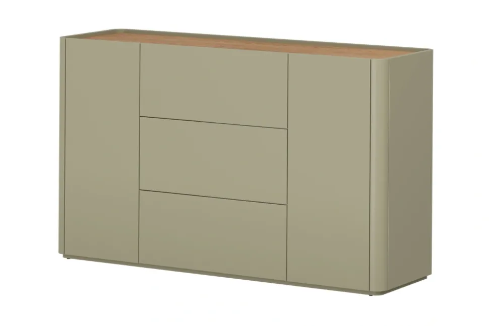 ELIVO KOMODA 150 2D3SZ - eukaliptus / dąb baltic dune