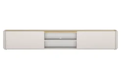 ELIVO RTV 220 1K1SZ - cashmere / dąb olejowany