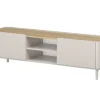 ELIVO RTV 170 1K1SZ - cashmere / dąb olejowany / nogi cashmere