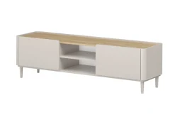 ELIVO RTV 170 1K1SZ - cashmere / dąb olejowany / nogi cashmere
