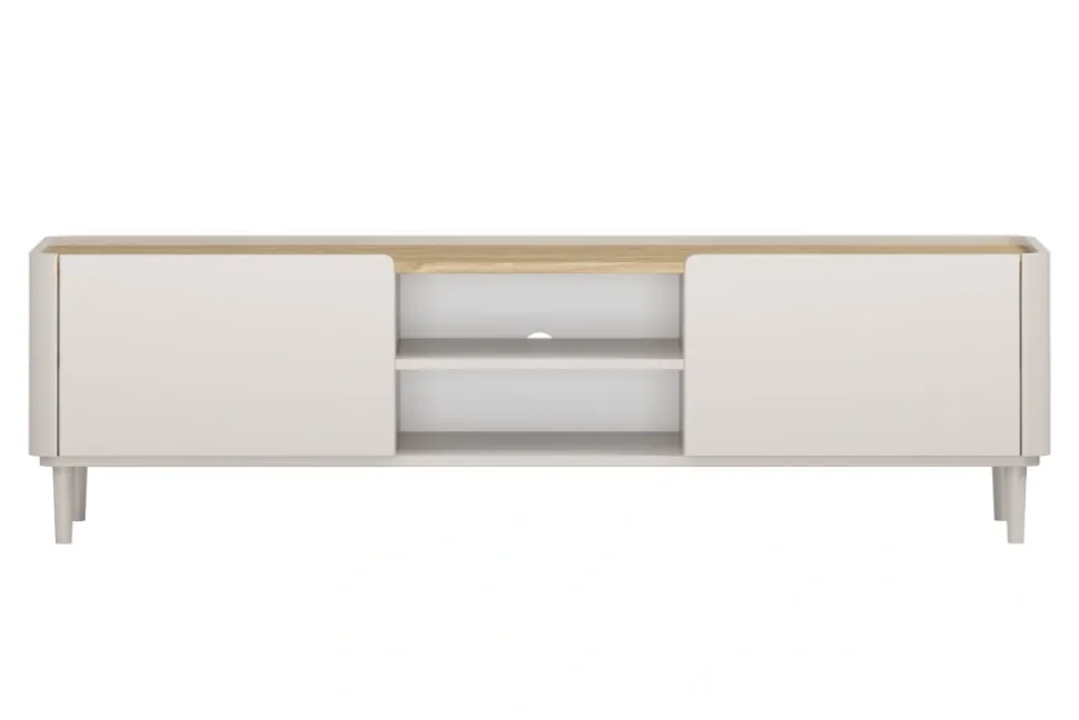 ELIVO RTV 170 1K1SZ - cashmere / dąb olejowany / nogi cashmere