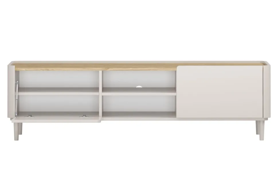 ELIVO RTV 170 1K1SZ - cashmere / dąb olejowany / nogi cashmere