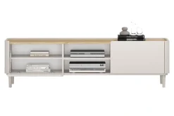 ELIVO RTV 170 1K1SZ - cashmere / dąb olejowany / nogi cashmere