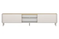 ELIVO RTV 220 1K1SZ - cashmere / dąb olejowany / nogi cashmere