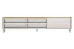 ELIVO RTV 220 1K1SZ - cashmere / dąb olejowany / nogi cashmere