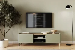 ELIVO RTV 170 1K1SZ - eukaliptus / dąb baltic dune / nogi eukaliptus