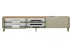 ELIVO RTV 220 1K1SZ - eukaliptus / dąb baltic dune / nogi eukaliptus