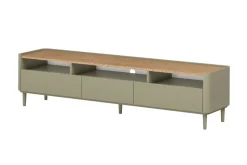 ELIVO RTV 200 1K2SZ - eukaliptus / dąb baltic dune / nogi eukaliptus