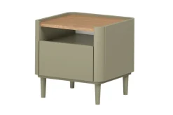 ELIVO SZAFKA NOCNA 50 1SZ - eukaliptus / dąb baltic dune / nogi eukaliptus