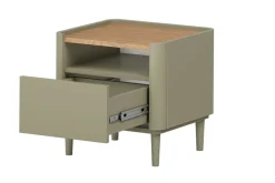 ELIVO SZAFKA NOCNA 50 1SZ - eukaliptus / dąb baltic dune / nogi eukaliptus