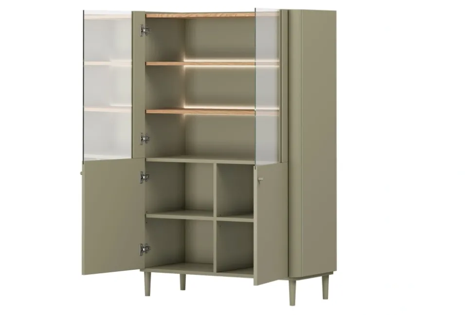 ELIVO WITRYNA 100 2D - eukaliptus / dąb baltic dune / nogi eukaliptus