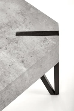 EMILY ława beton / czarny (1p=1szt)1 sztuka