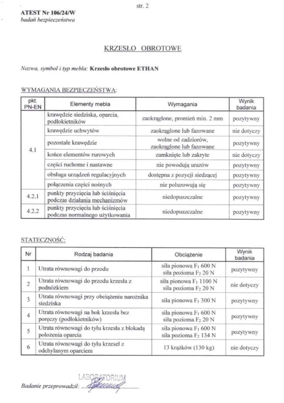 ETHAN fotel gabinetowy popielaty (1p=1szt)1 sztuka