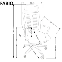 FABIO fotel gabinetowy czarny (1P=1SZT)1 sztuka