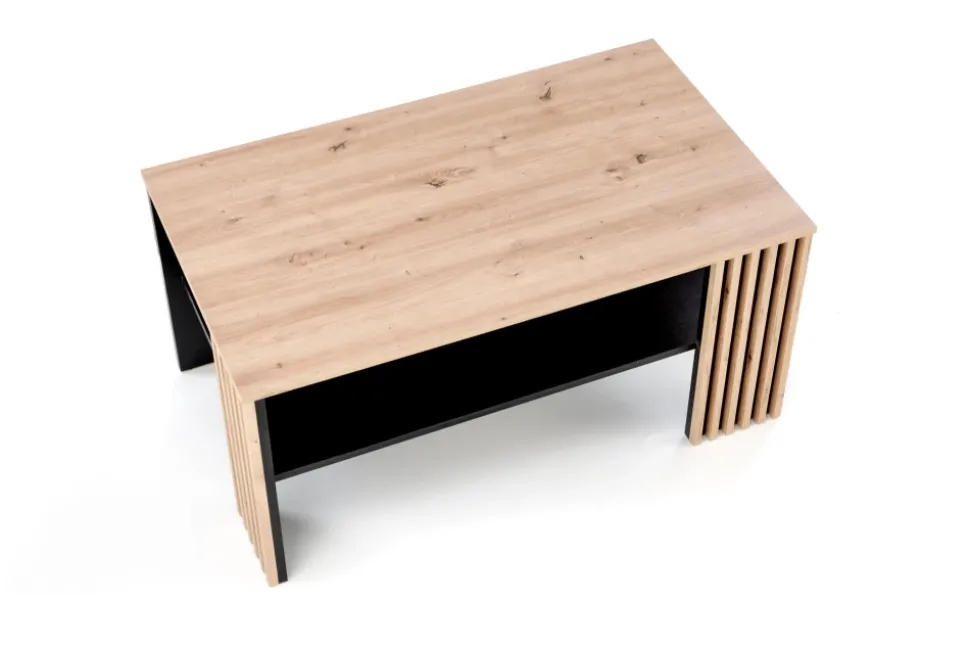 FEMINA ława dąb artisan/czarny (1p=1szt)1 sztuka