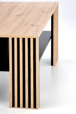 FEMINA ława dąb artisan/czarny (1p=1szt)1 sztuka