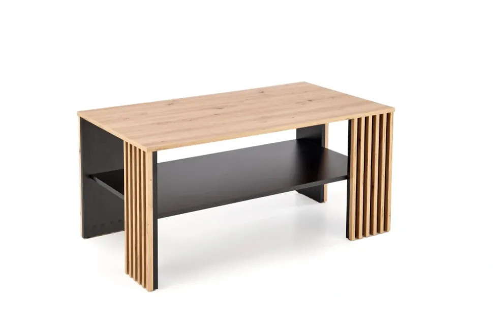 FEMINA ława dąb artisan/czarny (1p=1szt)1 sztuka