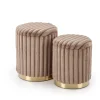 FIDO zestaw 2 puf, cappuccino / złoty (1p=1kpl)1 sztuka