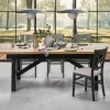 FIESTA stół rozkładany 200-280x100x77 cm dąb naturalny/czarny (3p=1szt)1 sztuka