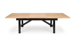 FIESTA stół rozkładany 200-280x100x77 cm dąb naturalny/czarny (3p=1szt)1 sztuka