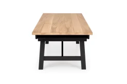 FIESTA stół rozkładany 200-280x100x77 cm dąb naturalny/czarny (3p=1szt)1 sztuka