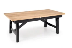 FIESTA stół rozkładany 200-280x100x77 cm dąb naturalny/czarny (3p=1szt)1 sztuka