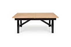 FIESTA stół rozkładany 200-280x100x77 cm dąb naturalny/czarny (3p=1szt)1 sztuka