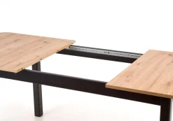 FLORIAN stół rozkładany blat - dąb artisan, nogi - czarny (2p=1szt)1 sztuka