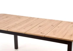 FLORIAN stół rozkładany blat - dąb artisan, nogi - czarny (2p=1szt)1 sztuka