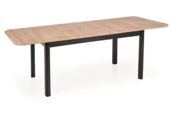 FLORIAN stół rozkładany blat - dąb artisan, nogi - czarny (2p=1szt)1 sztuka