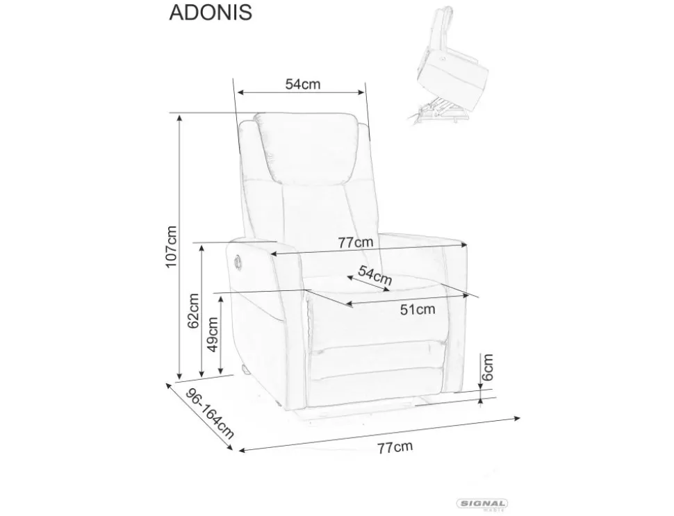 Fotel Adonis Velvet