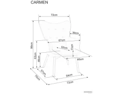 Fotel Carmen Raven
