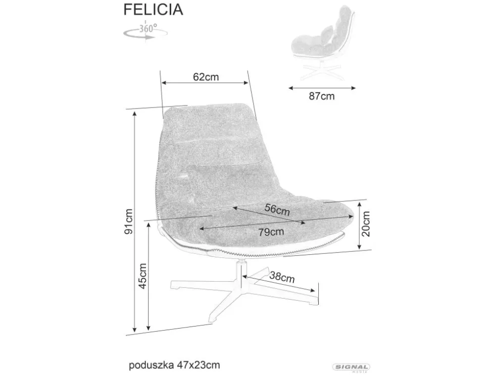 Fotel Felicia Raven