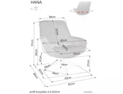 Fotel Hana Brego