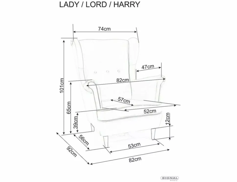 Fotel Harry Velvet