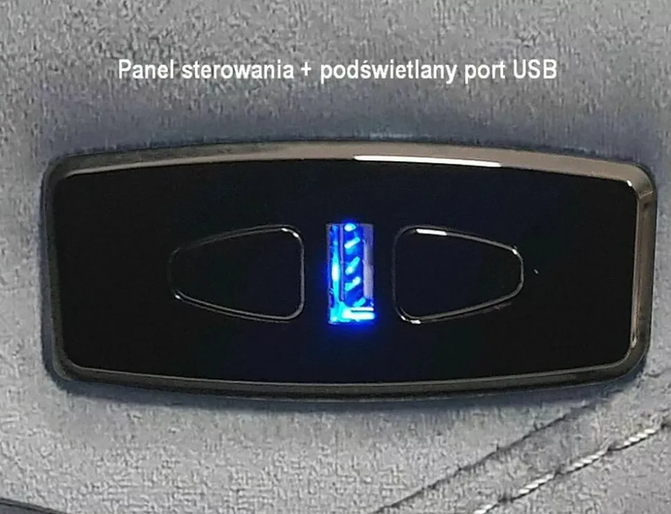 Fotel Neptun M Velvet z f. masażu