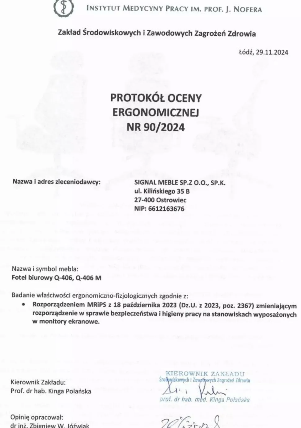 Fotel obrotowy Q-406 M