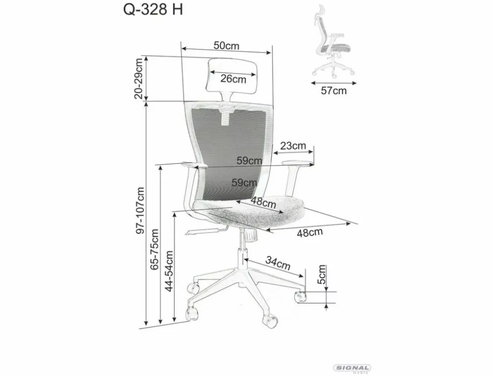 Fotel obrotowy Q-328H