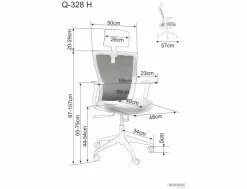 Fotel obrotowy Q-328H