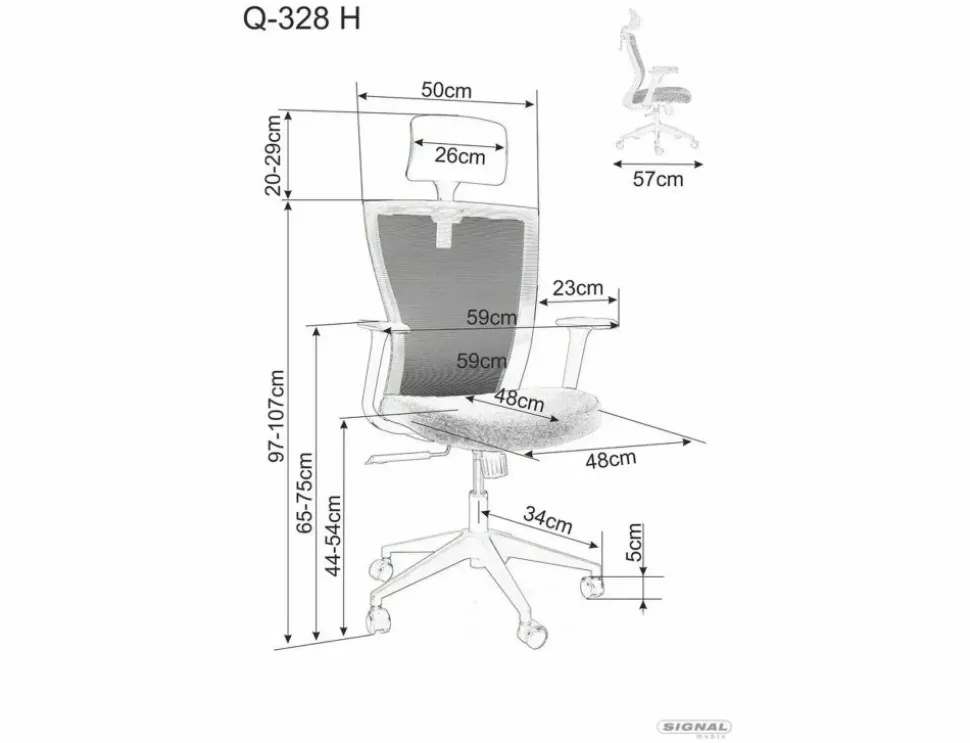 Fotel obrotowy Q-328H