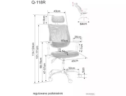 Fotel obrotowy Q-118R
