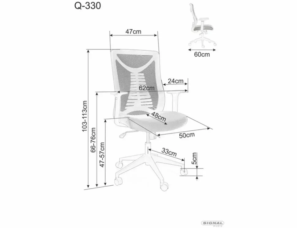 Fotel obrotowy Q-330R