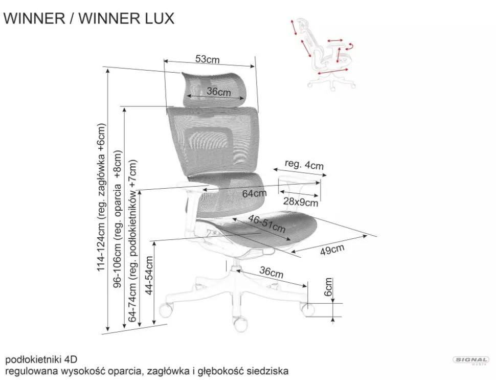 Fotel obrotowy Winner