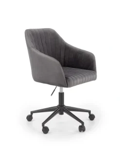 FRESCO fotel młodzieżowy popielaty velvet (1p=1szt)1 sztuka