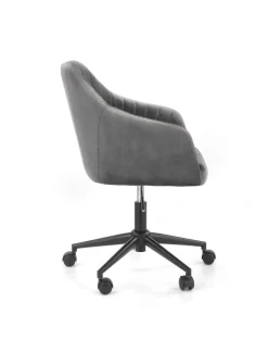 FRESCO fotel młodzieżowy popielaty velvet (1p=1szt)1 sztuka