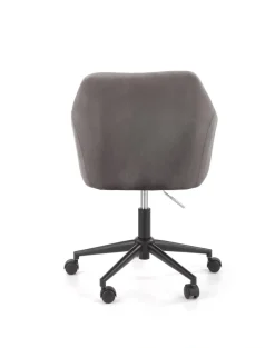 FRESCO fotel młodzieżowy popielaty velvet (1p=1szt)1 sztuka