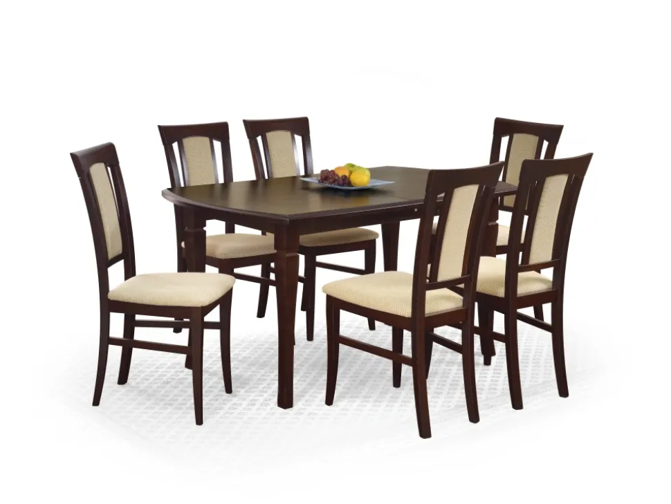 FRYDERYK 160/240 cm stół kolor ciemny orzech (160-240x90x74 cm)1 sztuka